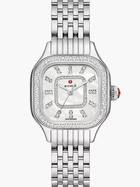 Michele Meggie Diamond MOP Dial Stainless Steel Ladies 29mm MWW33B000001 Watch